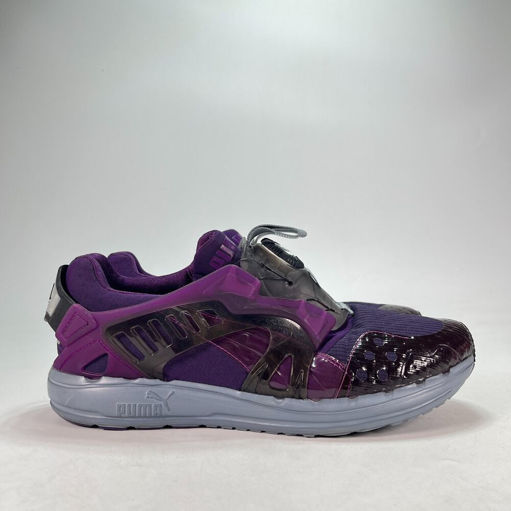 Puma Disc Blaze Lite Tech Grape Purple Laceless Sneakers 355349-03 Men's Size 13